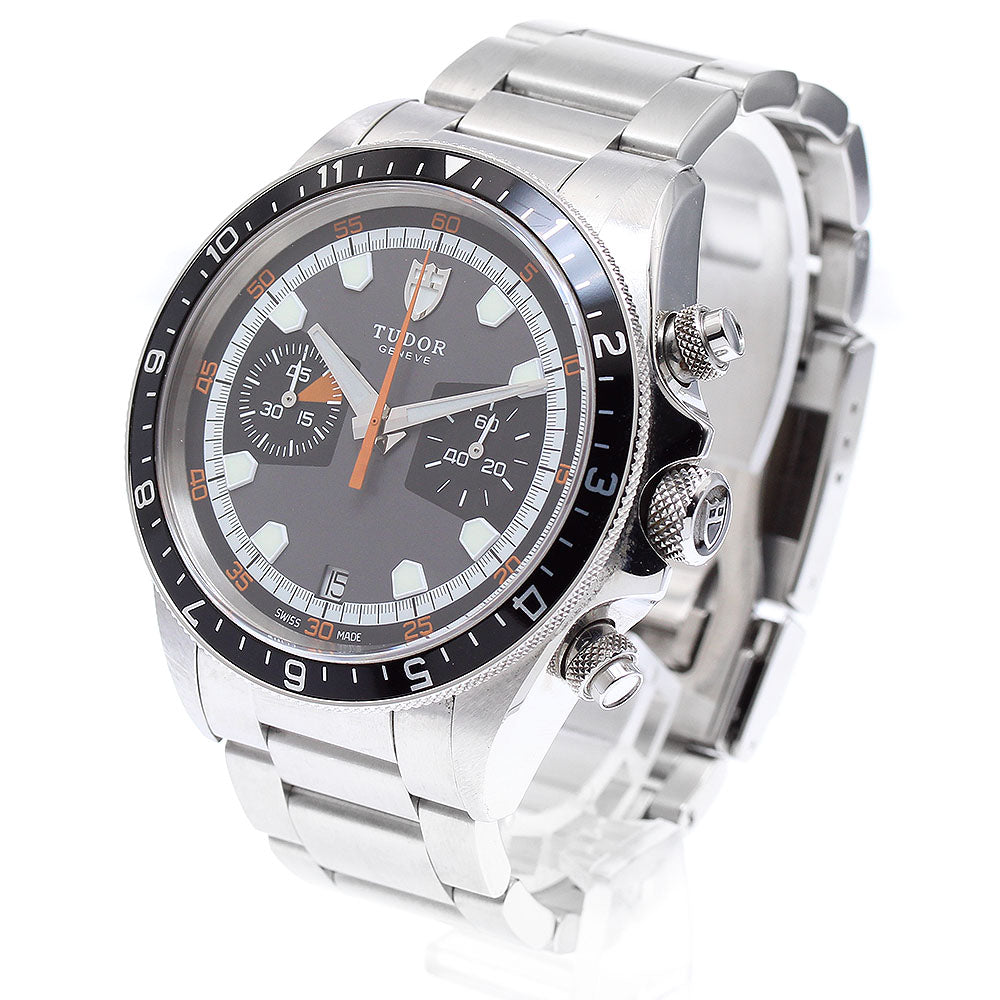 TUDOR Heritage Chrono 70330N Date Gray / Black Dial Automatic Men's Watch_893540