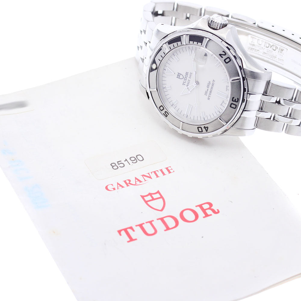 TUDOR Hydro note 85190 Date White Dial Automatic Boy's Watch_893541
