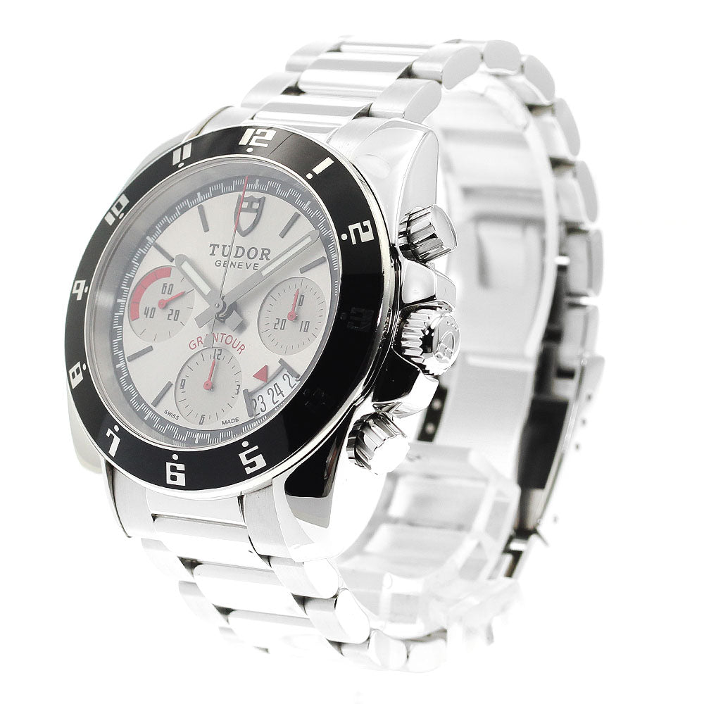 TUDOR Grand Tour Chrono 20350 Date Silver Dial Automatic Men's Watch_893542