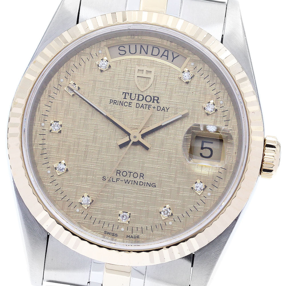 TUDOR Prince Date Day 76213 gold Dial Automatic Men's Watch_893546