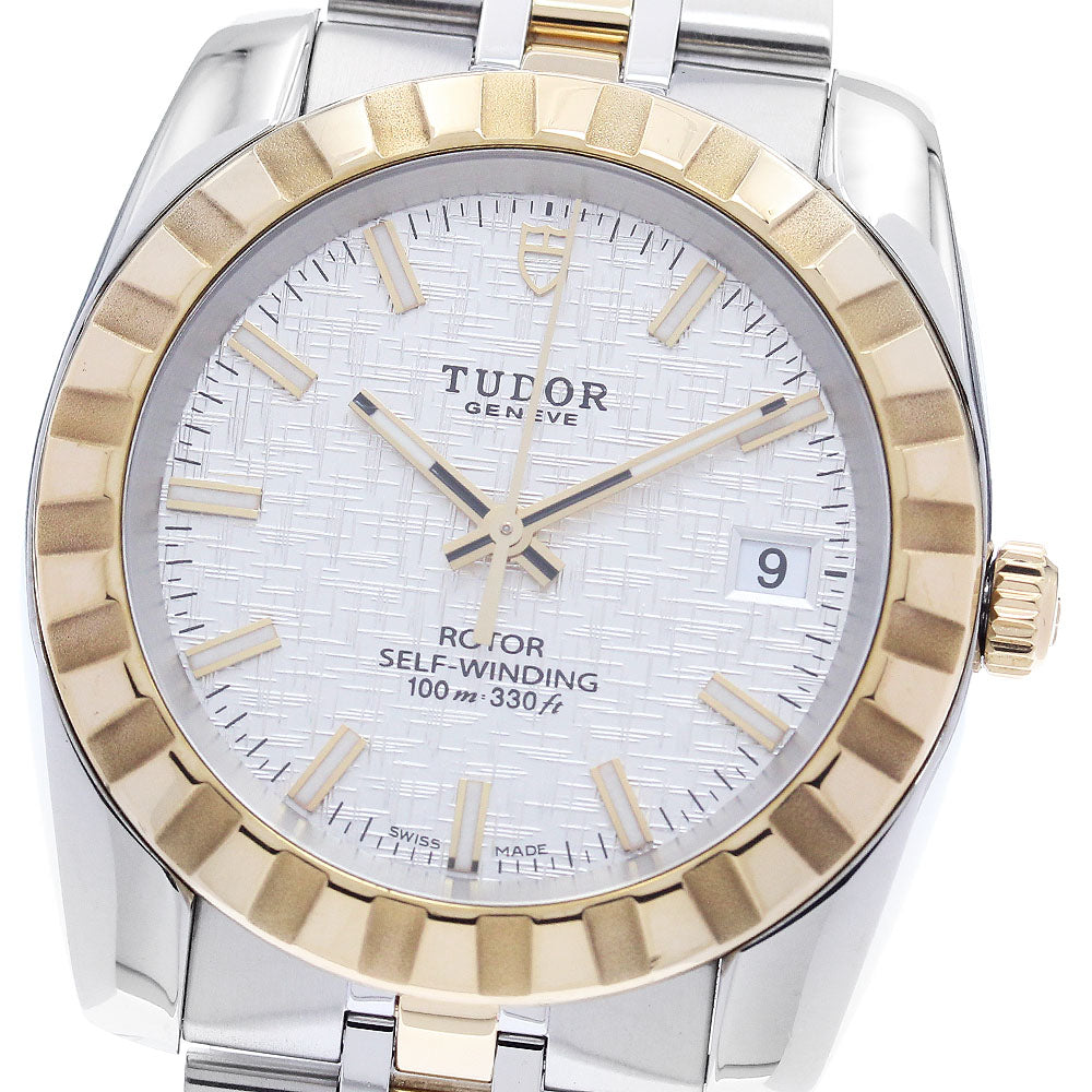 TUDOR Classic Date 21013 YG2 tone Silver Dial Automatic Men's Watch_893550