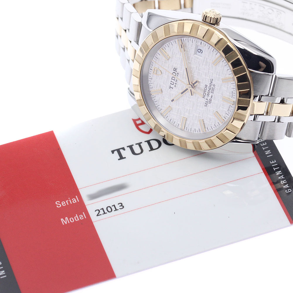TUDOR Classic Date 21013 YG2 tone Silver Dial Automatic Men's Watch_893550