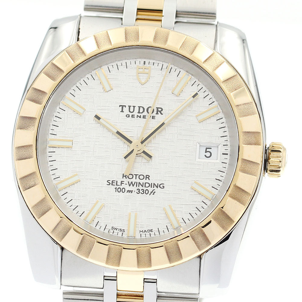 TUDOR Classic Date 21013 YG2 tone Silver Dial Automatic Men's Watch_893551