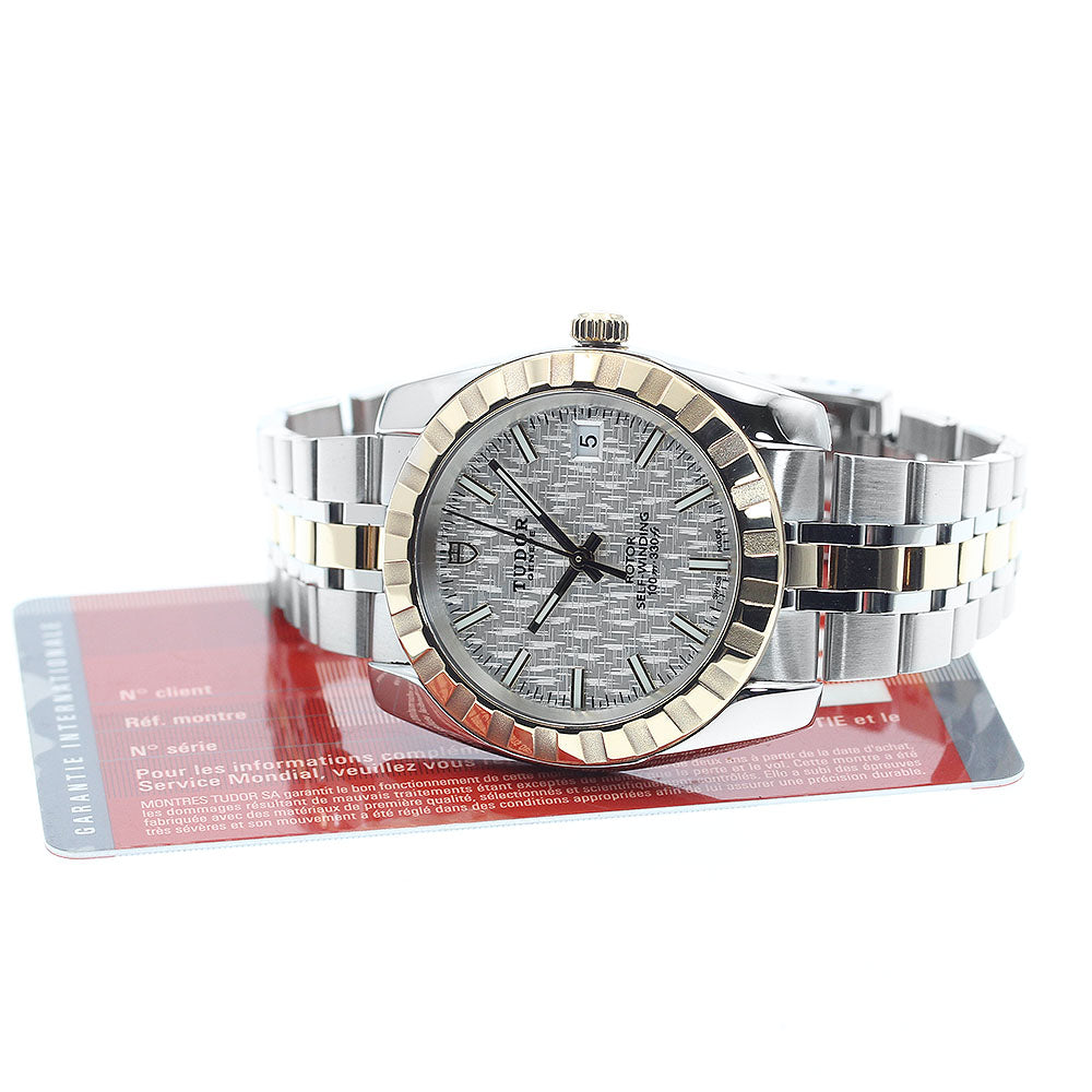 TUDOR Classic Date 21013 YG2 tone Silver Dial Automatic Men's Watch_893551