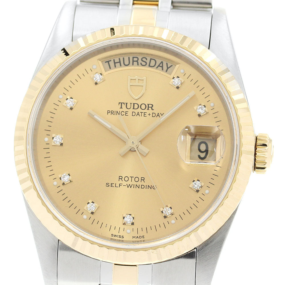 TUDOR Prince Date Day 76213 gold Dial Automatic Men's Watch_893556