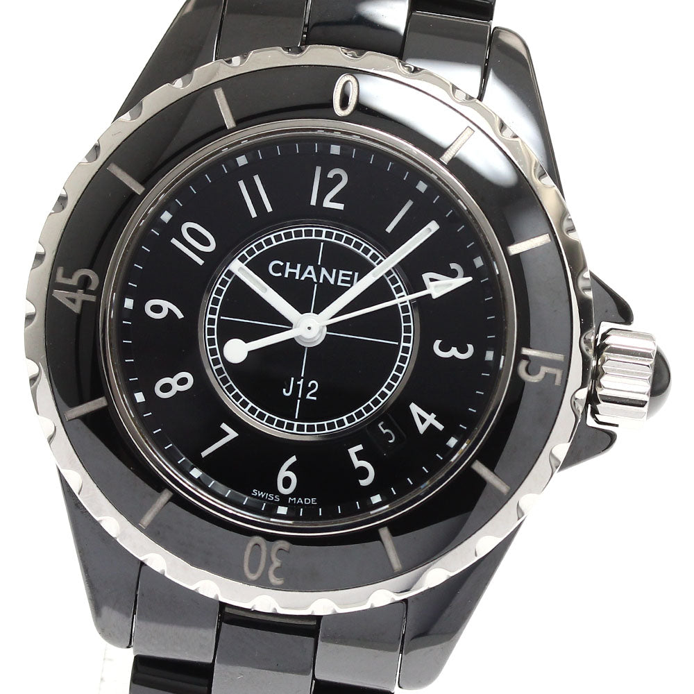 CHANEL J12 H0682 Black Ceramic 33MM black Dial Quartz Ladies Watch_893565