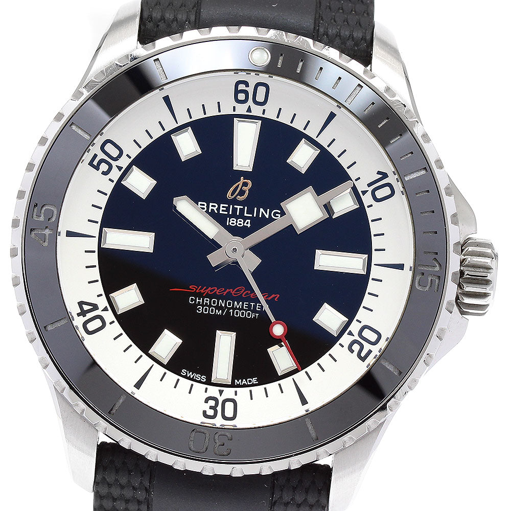 BREITLING Super Ocean 42 A17375 Navy / Silver Dial Automatic Men's Watch_893568