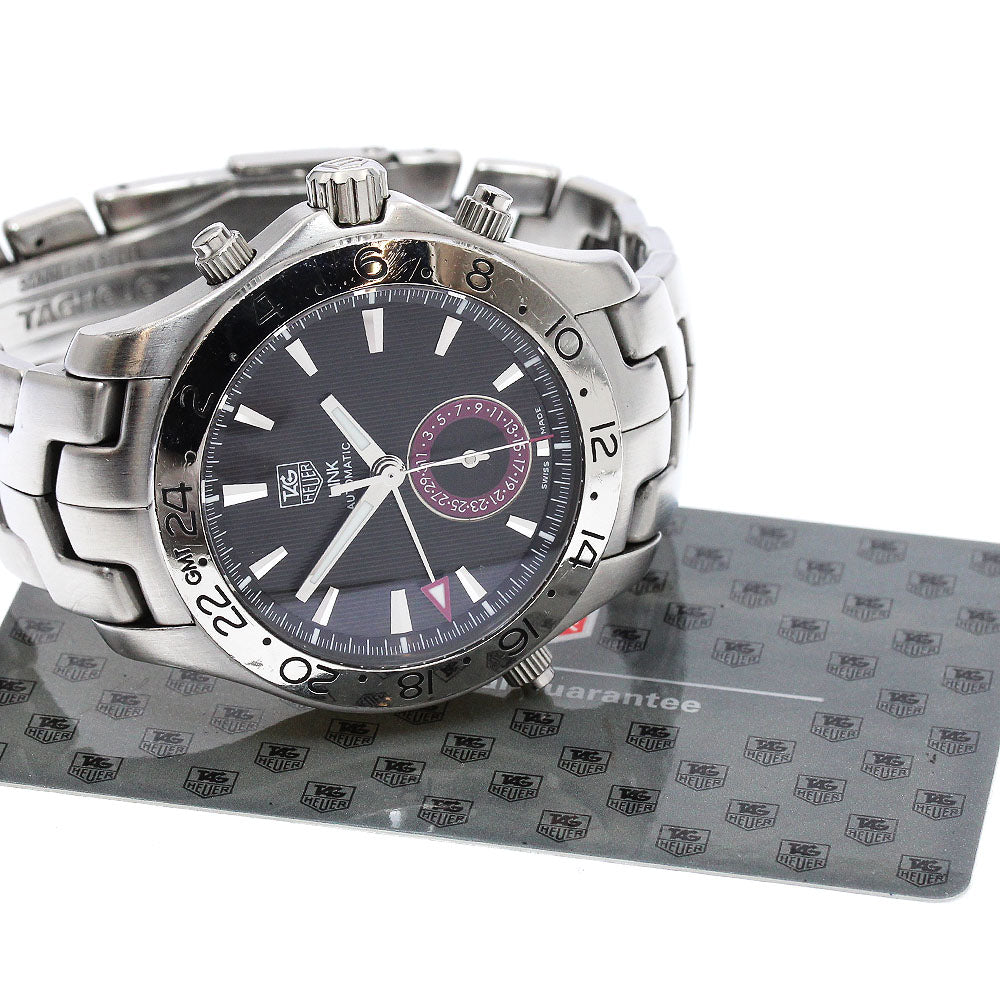 TAG HEUER Link WJF2115 GMT date black Dial Automatic Men's Watch_893584