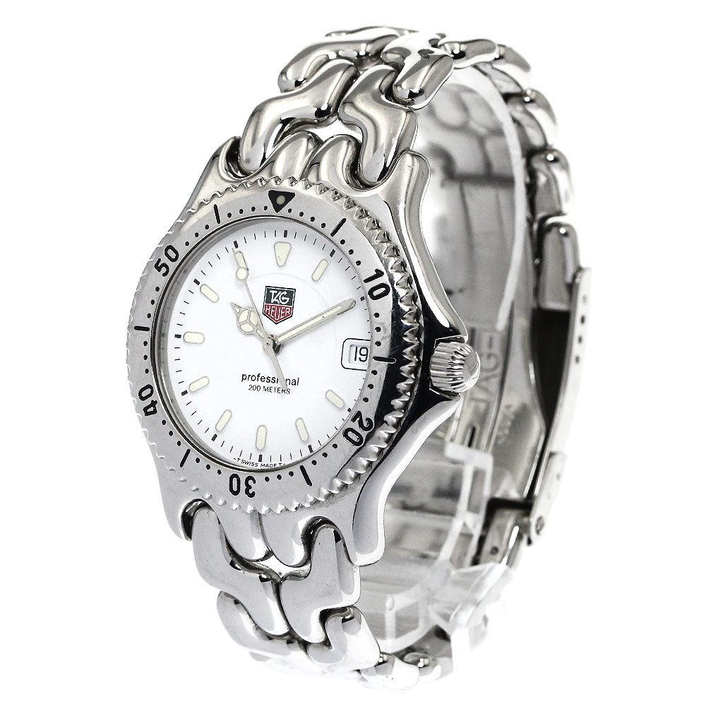 TAG HEUER S/el WG1110-0 Date white Dial Quartz Men's Watch_893585