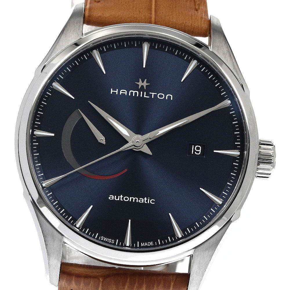 HAMILTON Jazz master H326350 Power reserve date Navy Dial Automatic Men's Watch_893586