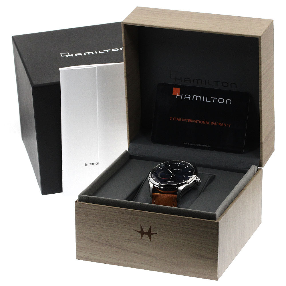 HAMILTON Jazz master H326350 Power reserve date Navy Dial Automatic Men's Watch_893586