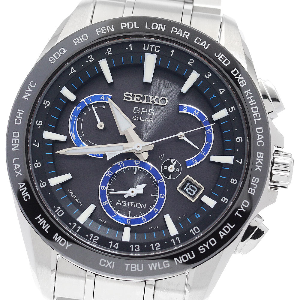 SEIKO Astron SBXB107/8X53-0AD0-2 Day date Solar Powered Radio Men's Watch_893591