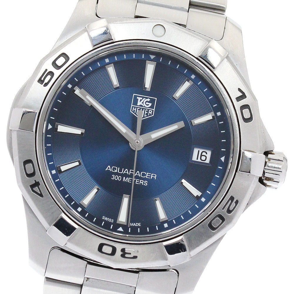 TAG HEUER Aqua racer WAP1112.BA0831 Date Navy Dial Quartz Men's Watch_893597