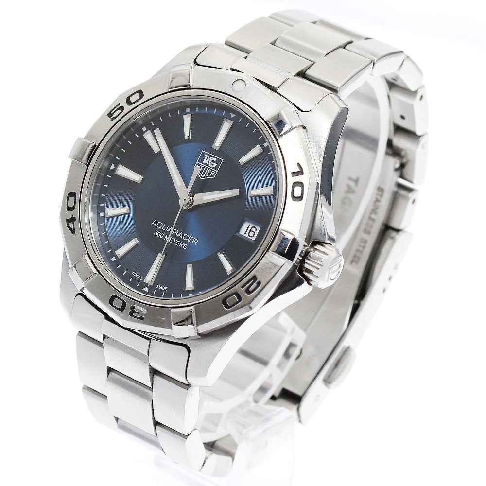 TAG HEUER Aqua racer WAP1112.BA0831 Date Navy Dial Quartz Men's Watch_893597