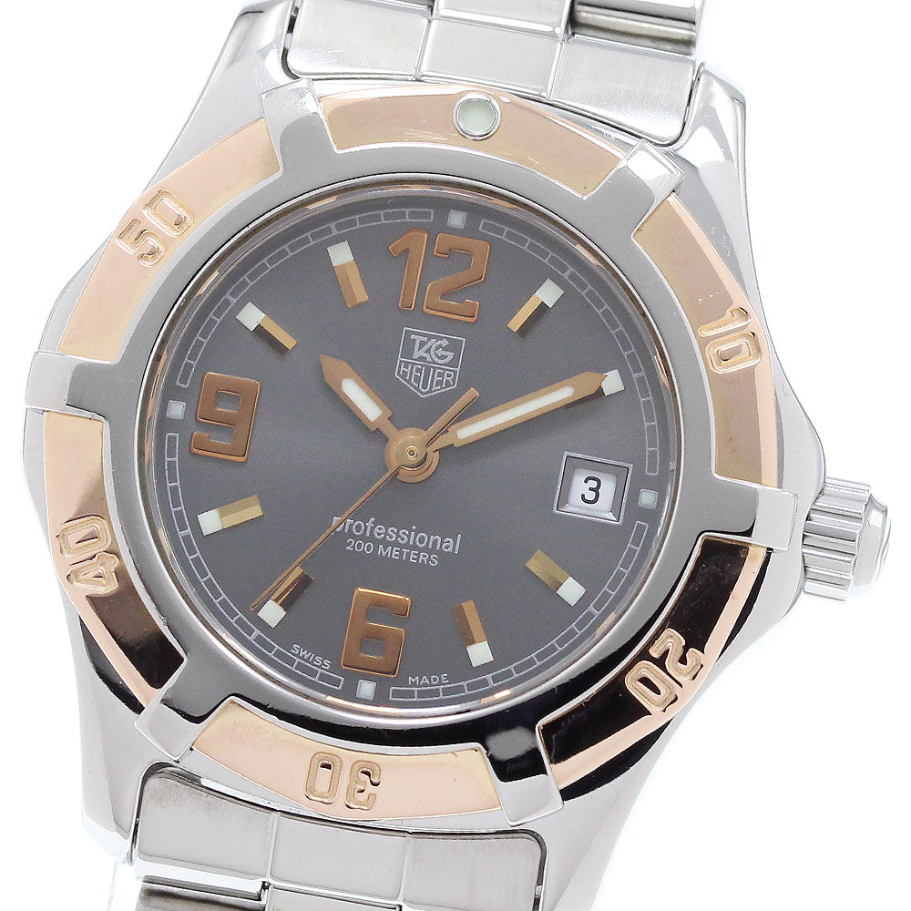 TAG HEUER Exclusive WN1351 Date gray Dial Quartz Ladies Watch_893599