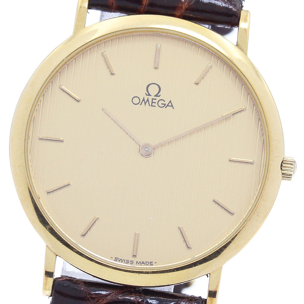 OMEGA De Ville gold Dial Quartz Men's Watch_893611