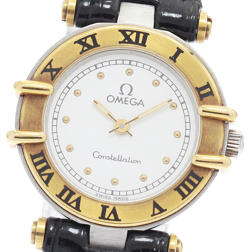 OMEGA Constellation white Dial Quartz Ladies Watch_893612