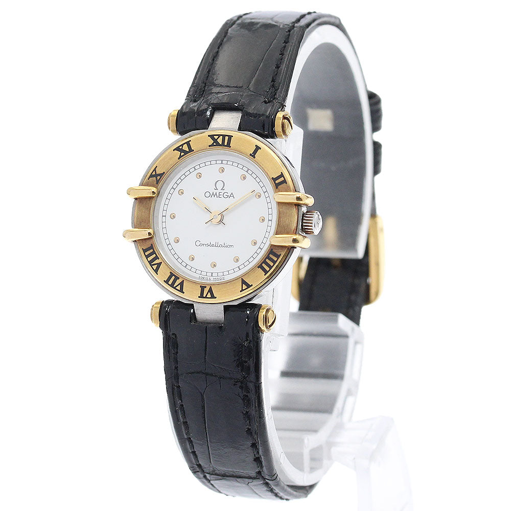 OMEGA Constellation white Dial Quartz Ladies Watch_893612