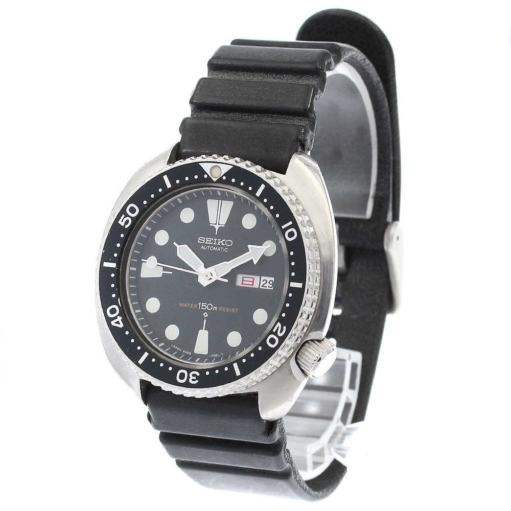 SEIKO 3rd diver 150m 6306-7001 Day date black Dial Automatic Men's Watch_893619