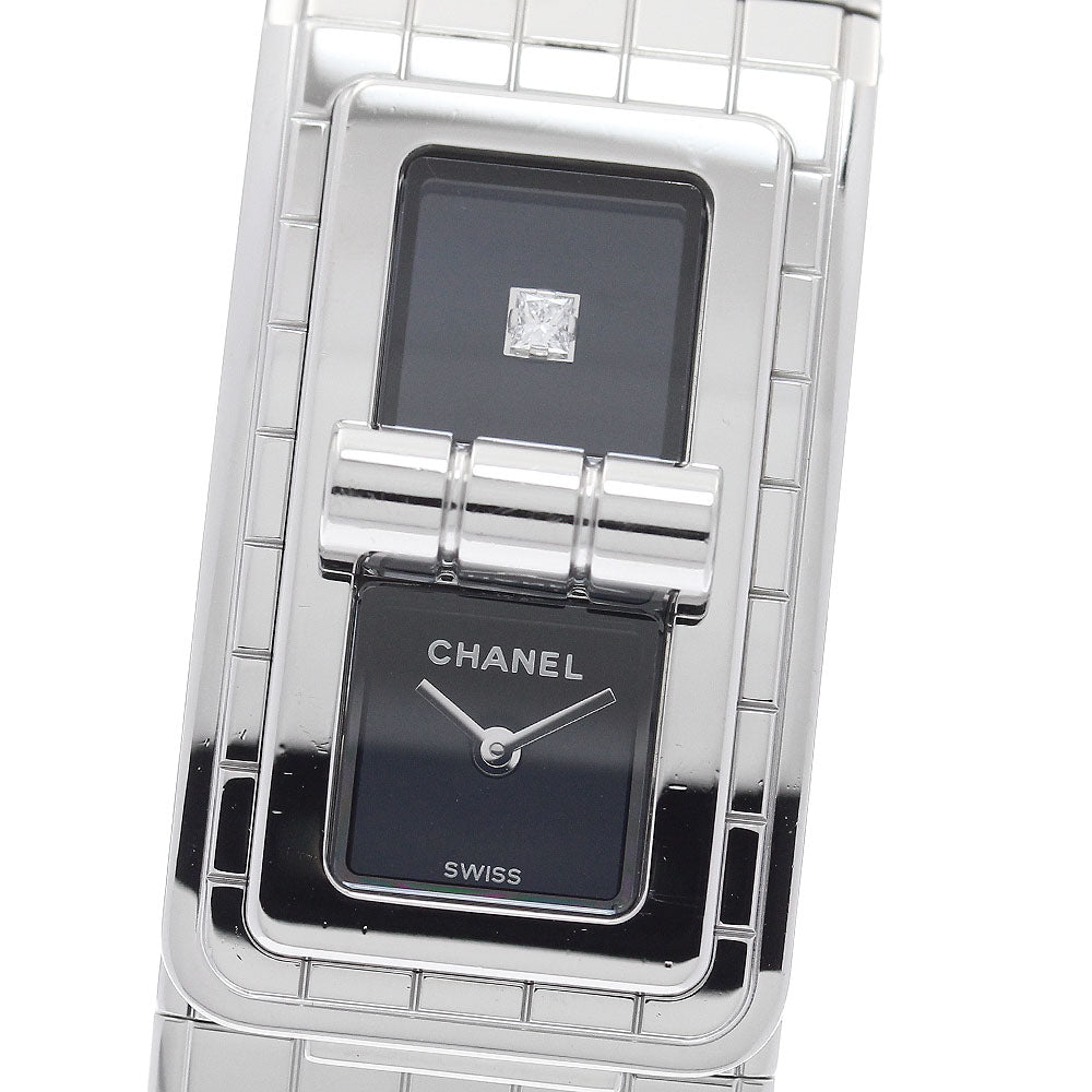 CHANEL Code Coco H5144 1P diamond black Dial Quartz Ladies Watch_893625