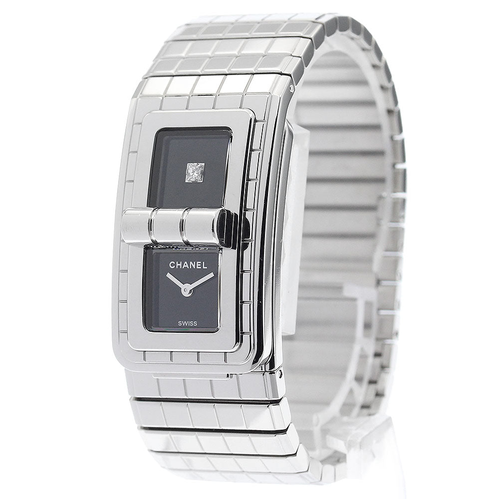 CHANEL Code Coco H5144 1P diamond black Dial Quartz Ladies Watch_893625