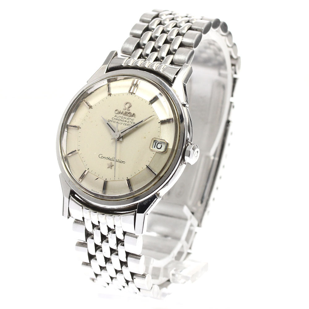 OMEGA Constellation 168.005 Dodecagonal Cal.564 Rice Bracelet Silver Dial Automatic Men's Watch_893637