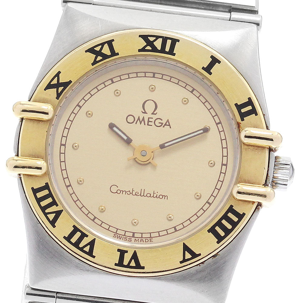 OMEGA Constellation gold Dial Quartz Ladies Watch_893638