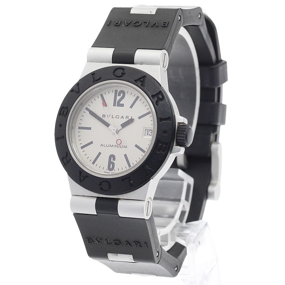 BVLGARI aluminum AL32A Date Silver Dial Quartz Boy's Watch_893649
