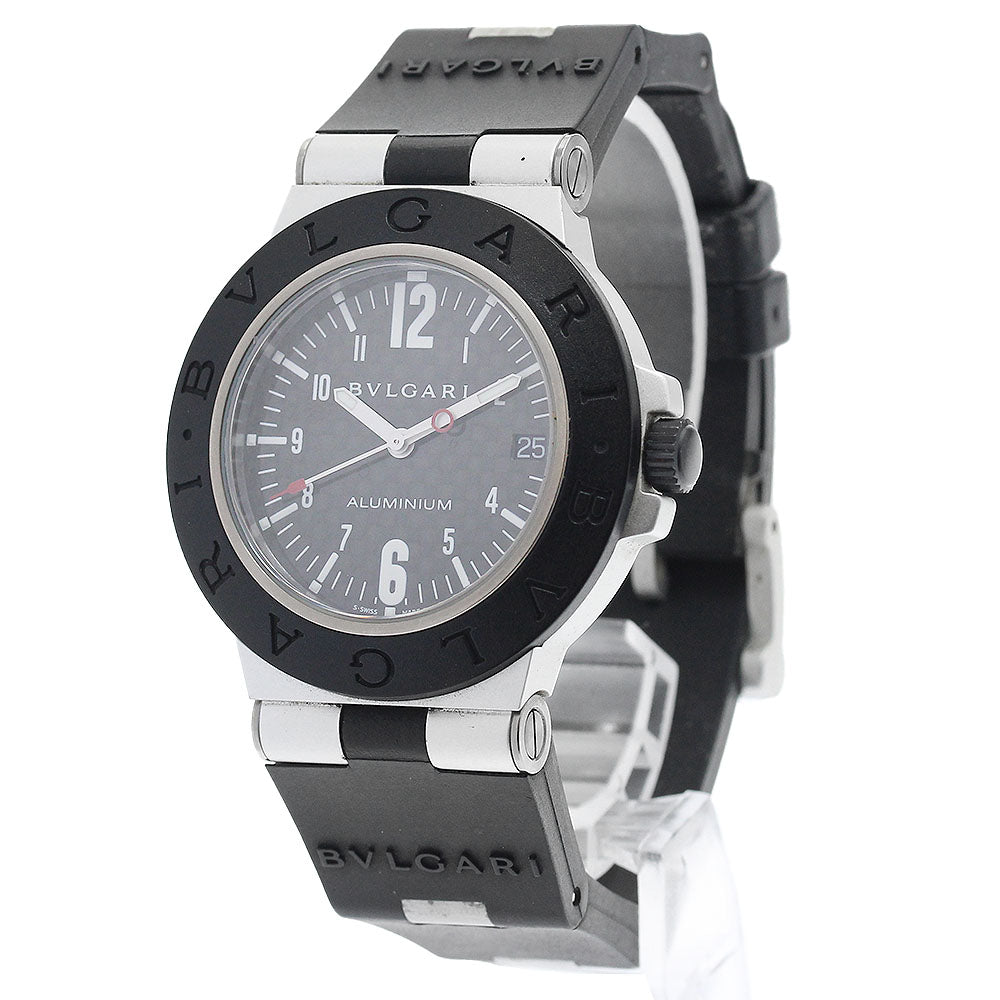 BVLGARI aluminum AL38TA Date black Dial Automatic Men's Watch_893650
