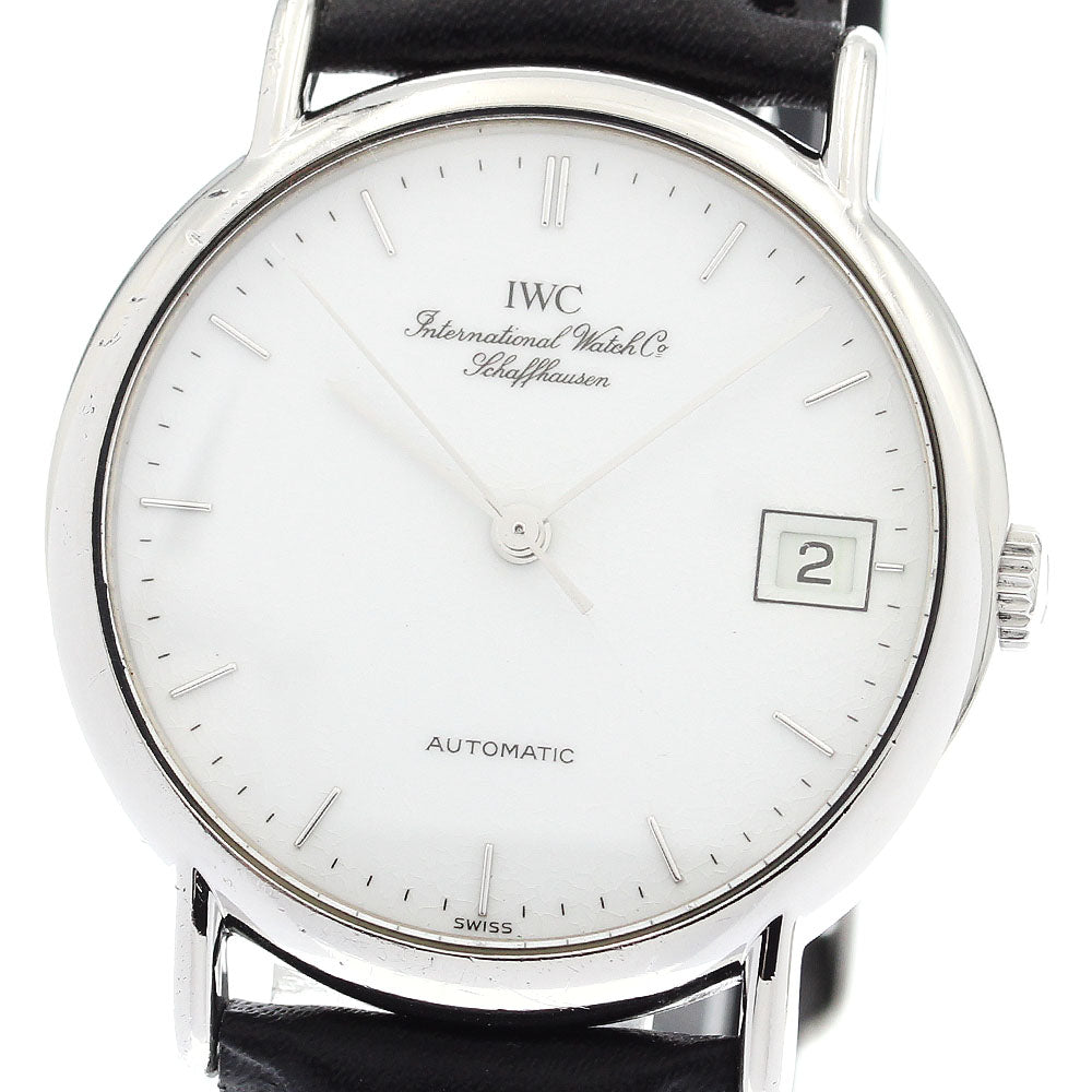 IWC SCHAFFHAUSEN Portofino IW351324 Date white Dial Automatic Men's Watch_893660