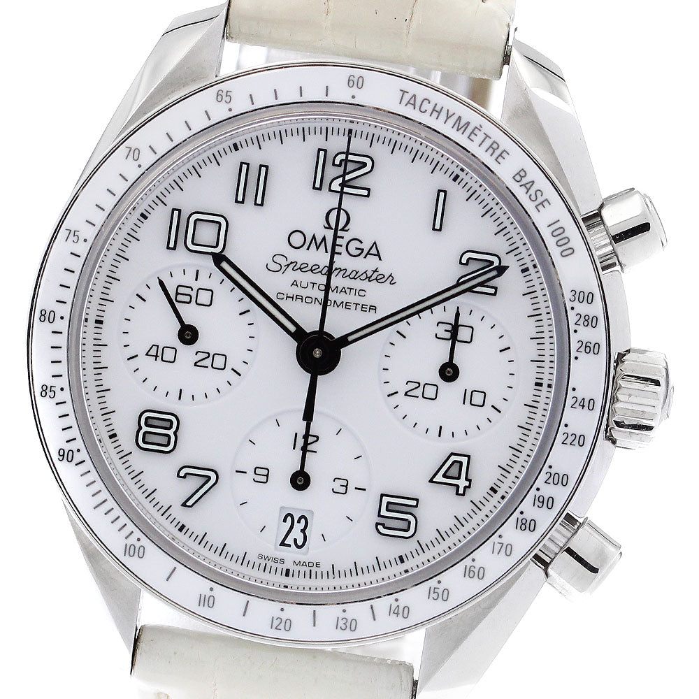 OMEGA Speedmaster 324.33.38.40.04.001 Date Chronograph white Dial Automatic Ladies Watch_893702