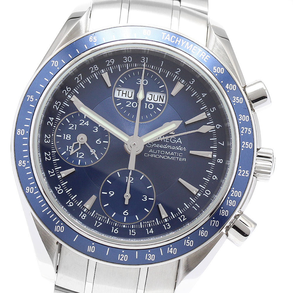OMEGA Speedmaster 3222.80 Triple calendar Navy Dial Automatic Men's Watch_893708