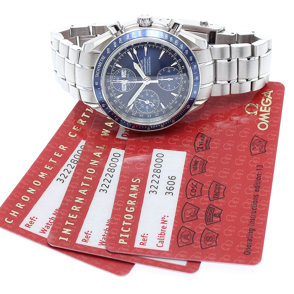 OMEGA Speedmaster 3222.80 Triple calendar Navy Dial Automatic Men's Watch_893708
