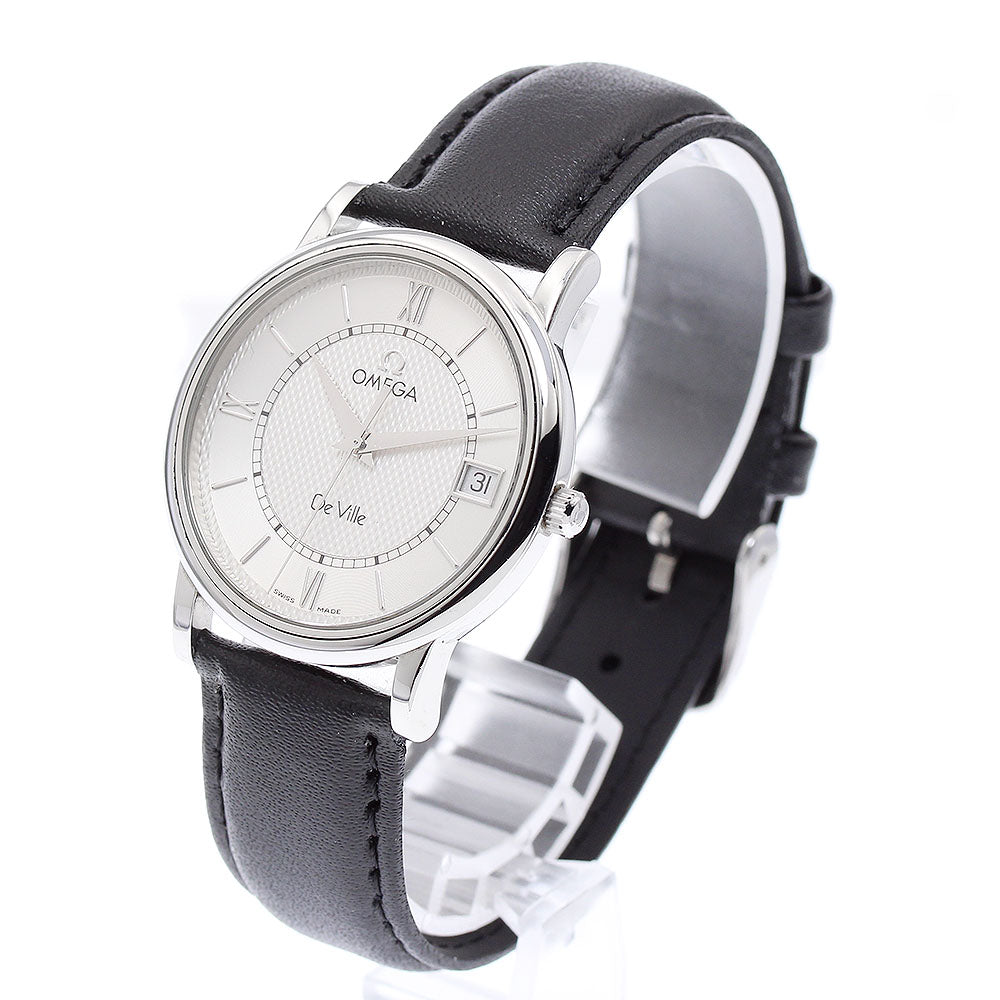 OMEGA De Ville Prestige 7814.31.11 Date Silver Dial Quartz Men's Watch_893760