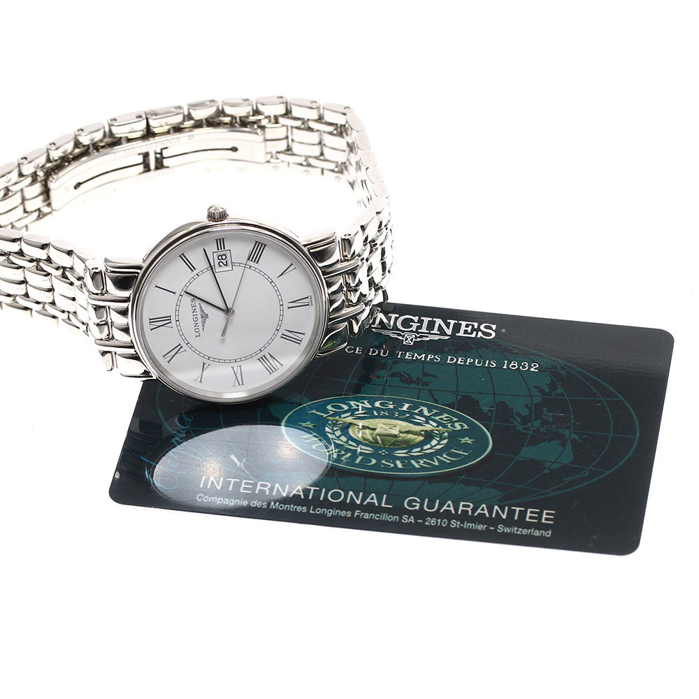 LONGINES Grand classic L4.720.4 Date white Dial Quartz Men's Watch_893818
