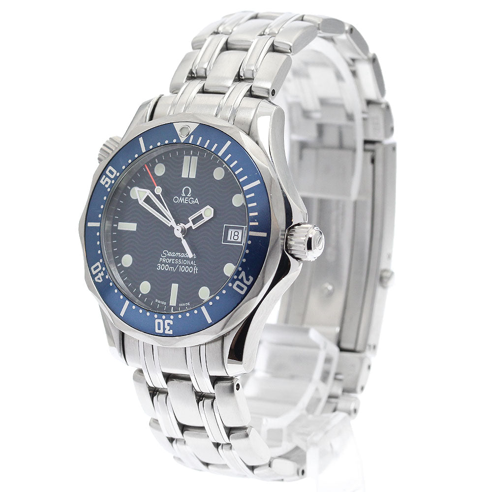 OMEGA Seamaster300 2561.80 Date Navy Dial Quartz Boy's Watch_893819
