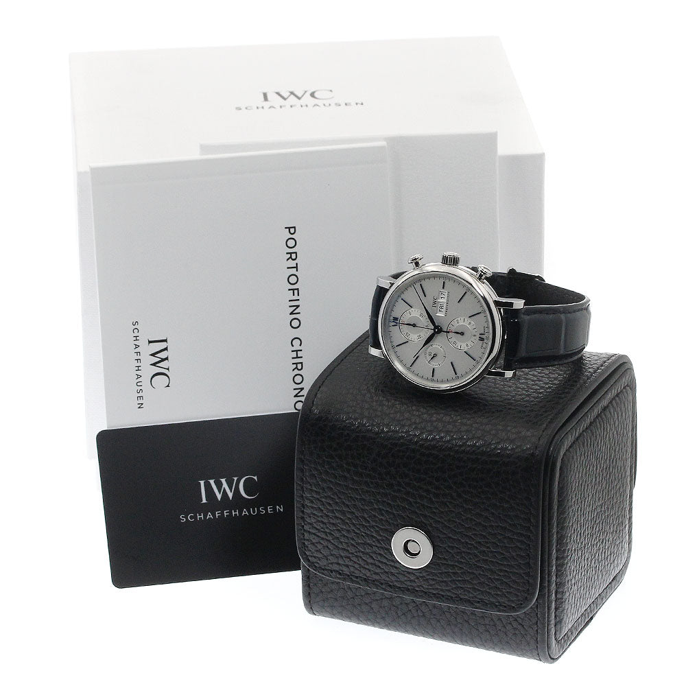 IWC SCHAFFHAUSEN Port Fino Chronograph IW391037 Day date Silver Dial Automatic Men's Watch_893872