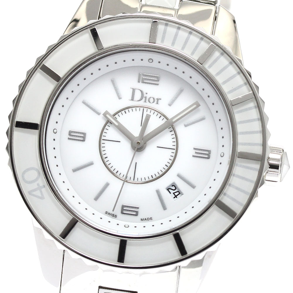 Dior crystal CD113111M001 Date white Dial Quartz Ladies Watch_893885