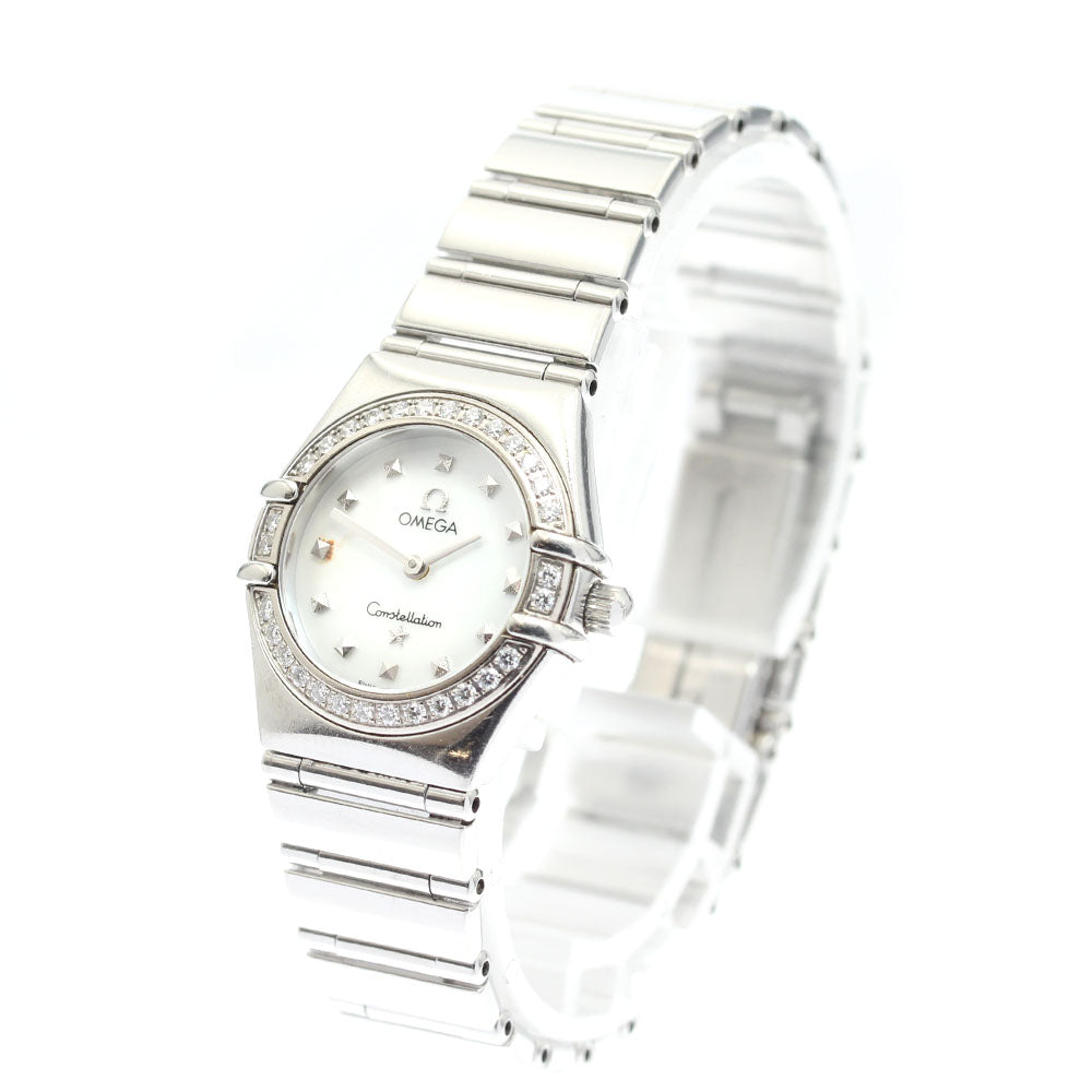 OMEGA Constellation 1465.71 Diamond Bezel White shell Dial Quartz Ladies _893887
