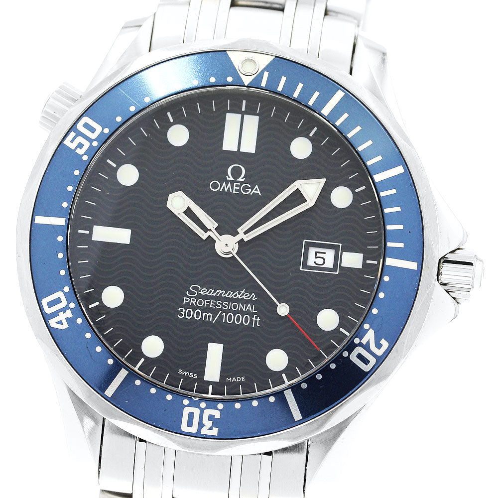 OMEGA Seamaster300 2541.80 Date Navy Dial Quartz Men's Watch_893907