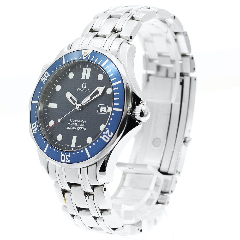 OMEGA Seamaster300 2541.80 Date Navy Dial Quartz Men's Watch_893907