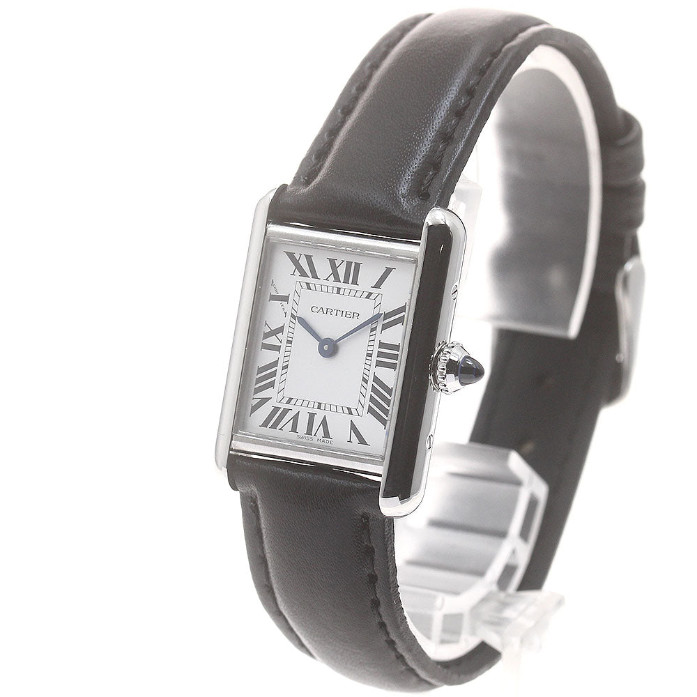 CARTIER tank mast SM WSTA0060 Silver Dial Solar Powered Ladies Watch_893927
