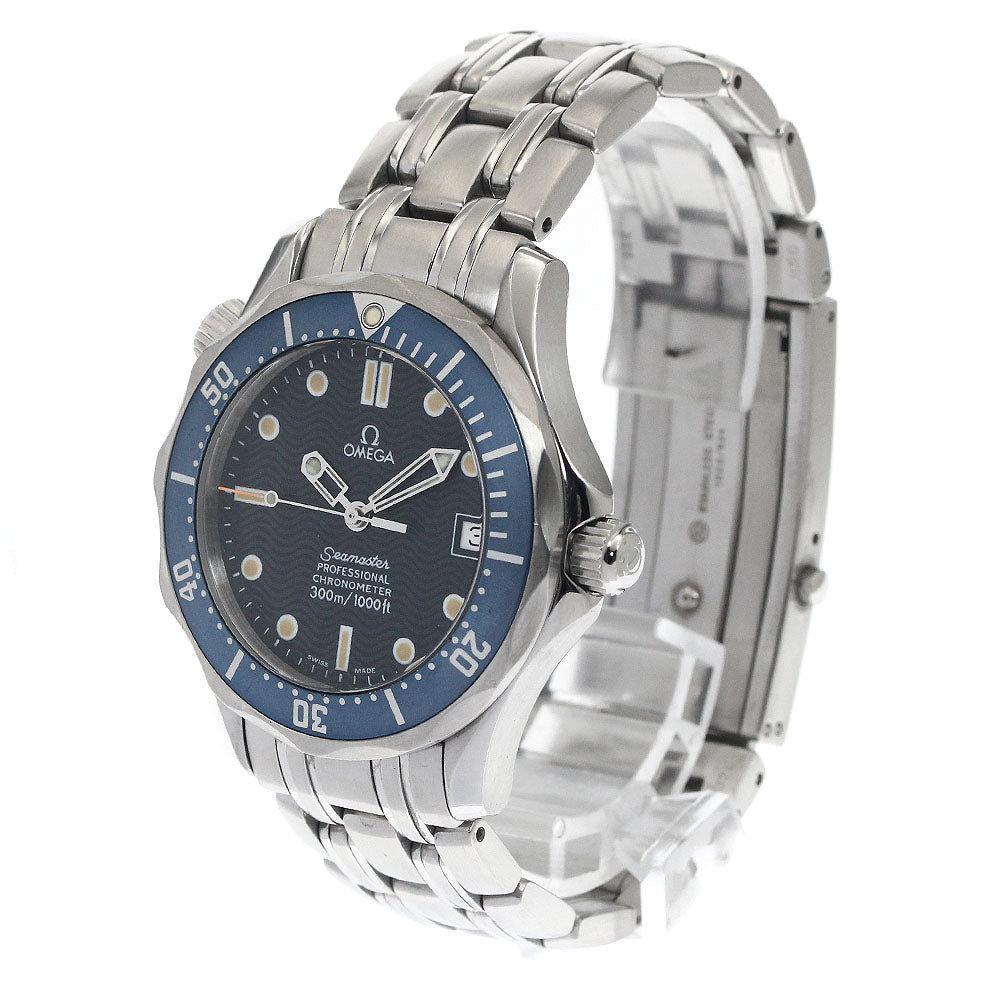 OMEGA Seamaster300 2551.80 Date Navy Dial Automatic Boy's Watch_893947