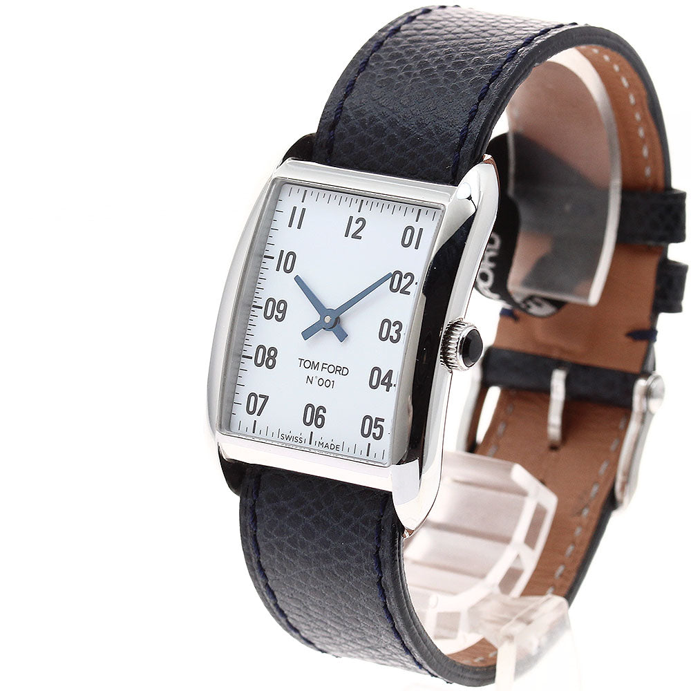 TOM FORD No.001 Rectangular TFT001 009 white Dial Quartz Men's Watch_893974