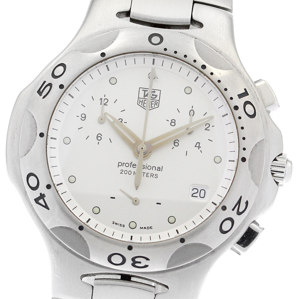 TAG HEUER Kylium CL1111-0 Chronograph Date Silver Dial Quartz Men's Watch_893977
