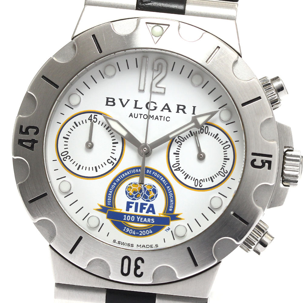 BVLGARI Diagono Scuba FIFA World Limited 100th Anniversary SCB38S Chronograph white Dial Automatic Men's Watch_893985