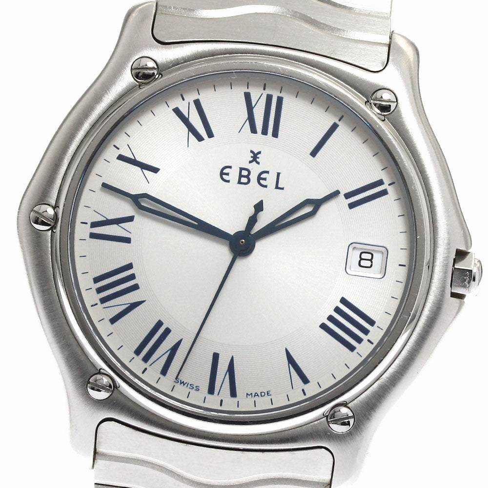 EBEL Sport Classic E9187151 Date Silver Dial Quartz Men's Watch_893996
