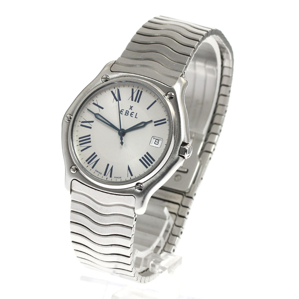 EBEL Sport Classic E9187151 Date Silver Dial Quartz Men's Watch_893996