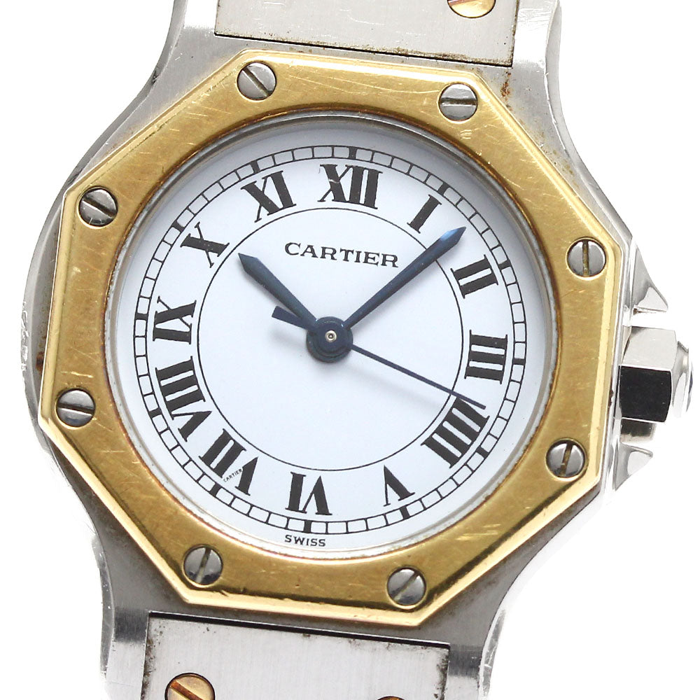 CARTIER Santos Octagon SM White Dial Automatic Ladies Watch_894001