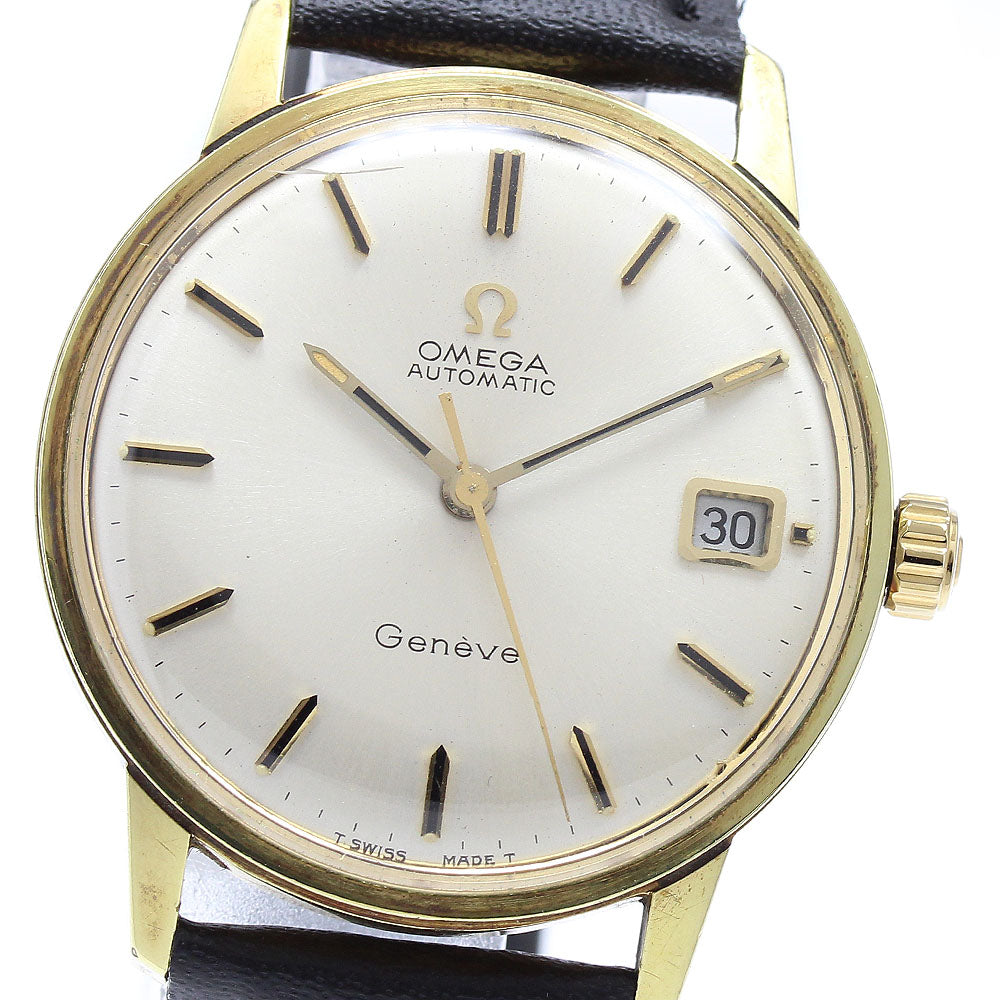OMEGA Geneve 166.002 Cal.565 Date Silver Dial Automatic Men's Watch_894007